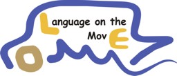 Logo for language on the move project