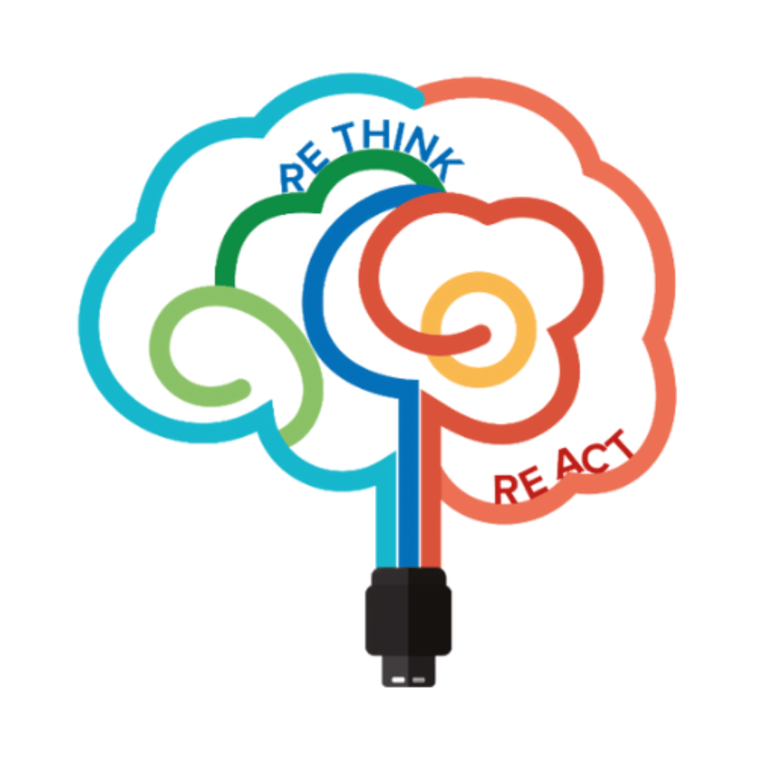 Re-think/Re-act logo